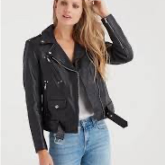 7 For All Mankind Jackets & Blazers - NWT LEATHER 7 FOR ALL MANKIND leather jacket